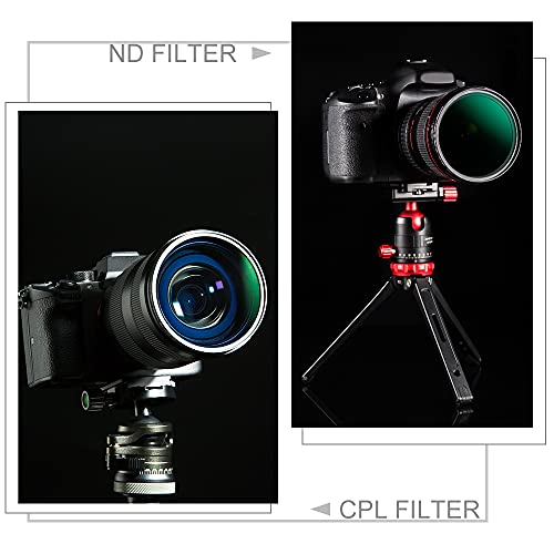 K&F Concept 37mm ND1000 CPL Lens Filter Kit (2 Pcs) Neutral Density ND1000 + Circular Polarizer Filter with 24 Multi-Layer Coatings for Camera Lens — view 5