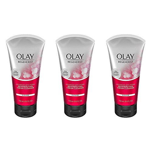 Olay Regenerist Regenerating Advanced Anti Aging Cream Facial Cleanser 5 oz (Pack of 3)