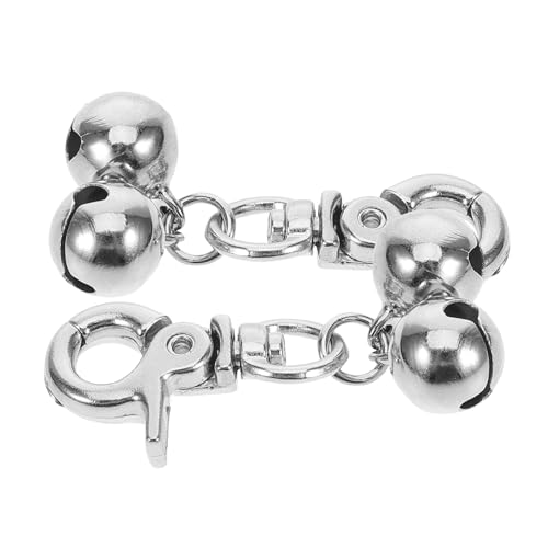 GRIRIW Stainless Steel Pet Bells Cat Bells Decorative Charm for Christmas Present