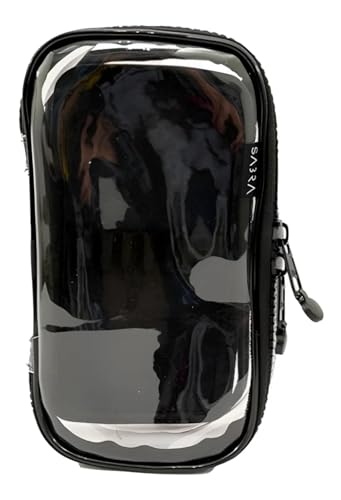 Estojo Transparente Box para até 50 Canetas – Organizador Escolar com Divisória e Elástico Preto