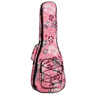 Applications: suitable for most 21 23 26 inch ukuleles. This bag is absolutely enough to carry the instrument with you. Even in the boot it can slide back and forth without damaging it. Unique pattern design: Fantastic ukulele bag made of Nylon + pea...