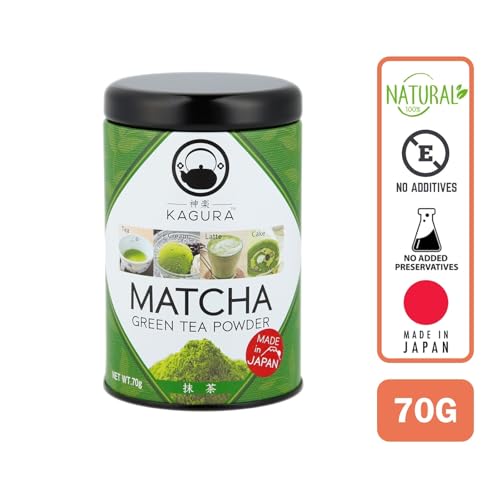 KAGURA Matcha Green Tea Powder 70 Gram - Made in Japan