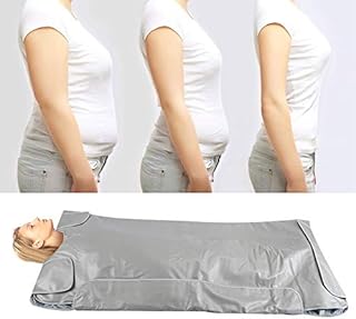 3 Zone Far Infrared Sauna Heating Blanket, Safety-water Proof Steam Blanket, Body Shape Slimming Fitness Burning Fat Machine for Beauty Salon, Spa and Home Use(UK)