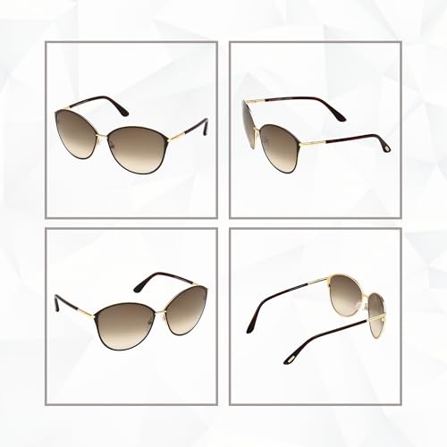 Tom Ford FT0320 Penelope Round Sunglasses for Women +BUNDLE with ACCESSORY EYEWEAR KIT3
