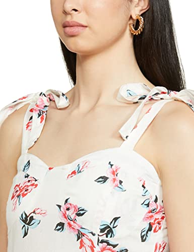 Image of Max Women Floral Printed Strappy Knee-Length Dress