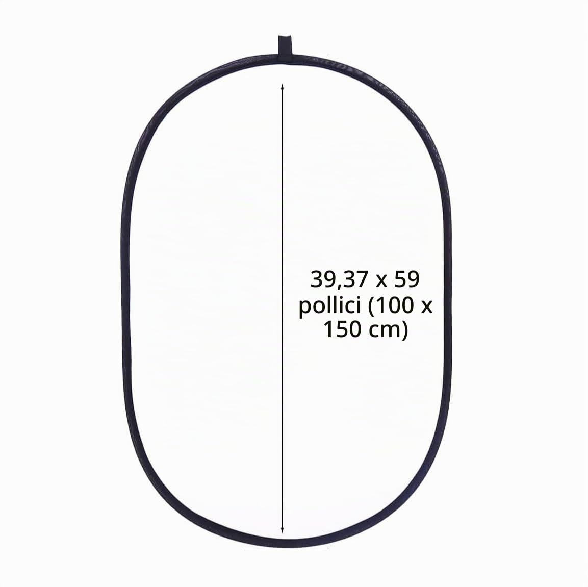 5 in1 Riflettore Fotografico, 100x150cm Diffusore di Luce, Riflettore Luminoso Pieghevole Portatile Fotografia con Borsa di Trasporto, per Ritratto Foto Selfie Matrimonio Illuminazione Esterna