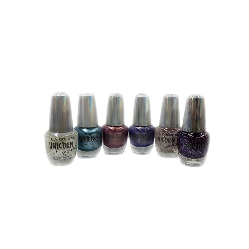 L.A.COLORS Nail Polish Unicorn Sparkle Set CNL81-86