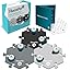 6 Buttons + 3 Hextiles (Grey)