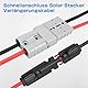 ASOFTY Solar Stecker auf 50A Anderson Stecker Kabel 100cm, 12AWG 600V Anderson Steckverbinder auf Solar Stecker Kabel, Solar Stecker Verlängerungskabel für Solarenergiesystem