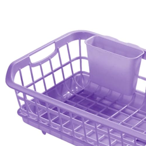 Escurridor de platos que evita charcos: rack de secado MERIGLARE con bandeja y salida para agua 4