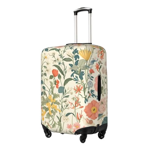 Watercolor Painting Elastic Travel Luggage Cover, Washable Spandex Suitcase Protector, Anti-Scratch Fits 18-32 Inch2