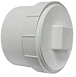 Canplas 193706AS PVC DWV Cleanout Adapter with Plug, 6-Inch, White