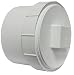 Canplas 193706AS PVC DWV Cleanout Adapter with Plug, 6-Inch, White