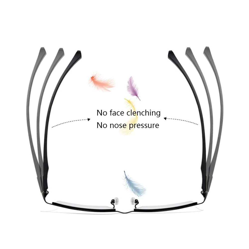 Gafas Presbicia Medio Marco Gafas De Lectura Multifocales Progresivas Fotocromáticas Gafas De Sol Para Hombre Mujer Lectores Ligeras Comodas