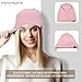 Slouchy Beanie for Men Women Soft Lightweight Running Beanie Hat Chemo Cap Skull Cap (US, Alpha, One Size, Coral Pink)