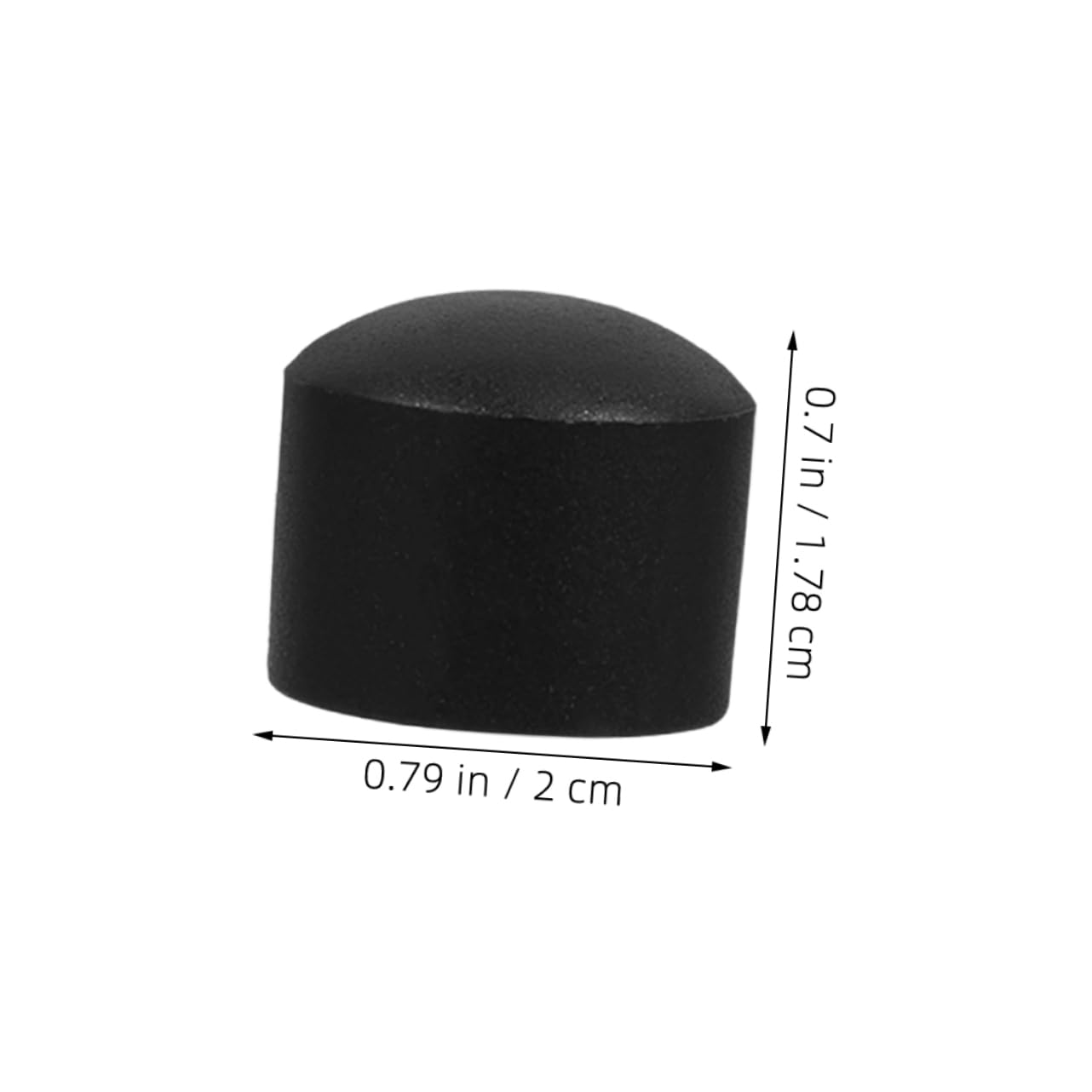 SUPVOX Tappi Neri per Punte da Calcio Balilla 15,8 Mm Plastica Set 10 Pezzi Protezione Aste