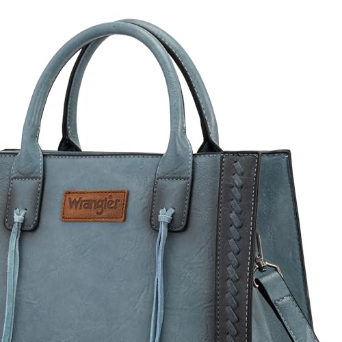 Image of Wrangler Tote Bag for Women Western Cowhide Purse and Wallet Set