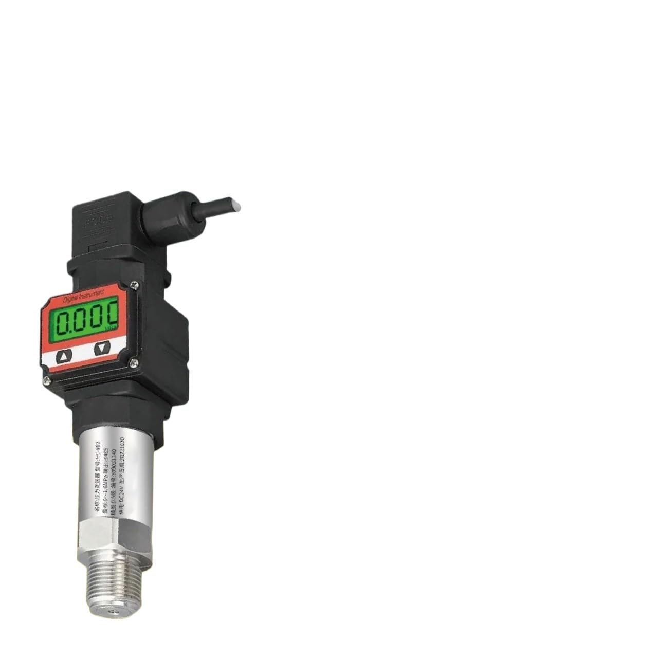 HTP-400 Display Pressure Transmitter High Accuracy Digital Sensor 4-20mA 0-5V 0-10V RS485 for Oil Water Gas(0-5V-G1-4,0-1.0MPA)