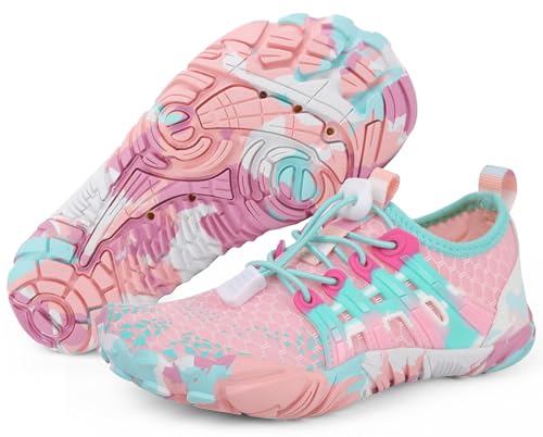 Image of Kids Water Shoes Boys Girls Quick Dry Aqua Socks Barefoot Beach Pool Swim Hiking Lightweight Non-Slip Outdoor