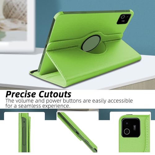Image of TGK 360 Degree Rotating Flip Cover Case for Xiaomi Mi Pad 8 /8 Pro /Mi Pad 7 /7 Pro 11.2 inch Tablet (Green)