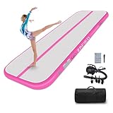 Air Matte Track - Tapis de gymnastique gonflable - 3/4/5/6 m - Avec pompe - Tapis d'entra...