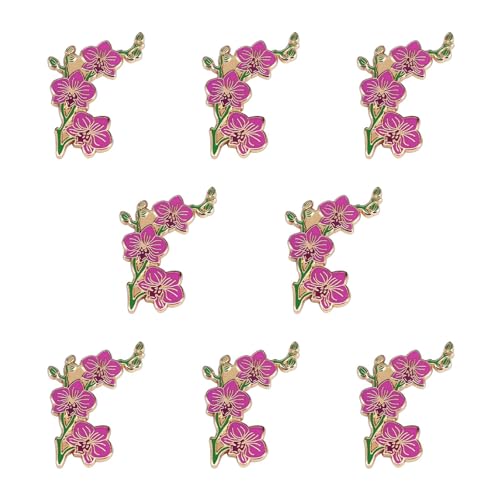 Broche de orquídeas hecho a mano: prendedor elegante de metal formal