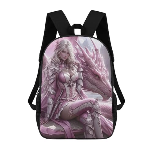Sac à dos fantaisie dragon imprimé 3D pour le quotidien des filles