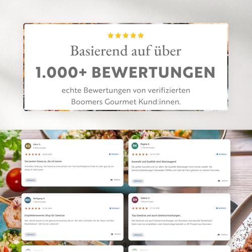 Boomers Gourmet - Gemahlenes Wildgewürz für Wildgerichte – Gewürzmischung für Reh, Hirsch, Wildschwein – aromatisch & fein gemahlen – Wildgewürz kaufen - Nachfüllpack - 80 g