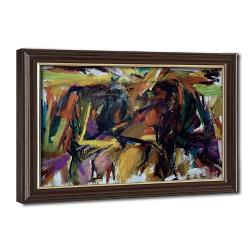 Toile Bullfight Elaine De Kooning 50,8x76,2 cm pour sublimer un mur vide