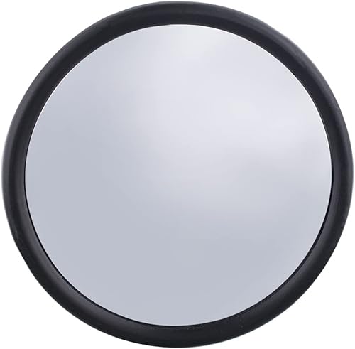 United Pacific 60032 Espejo convexo de acero inoxidable pulido con perno de montaje central ajuste universal LH o RH amplio campo de visión una