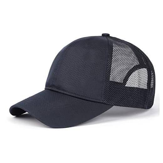 Zylioo Large Trucker Caps Hats XXL Mesh Baseball Cap Big Quick Dry Running Cap Oversized Lightweight Sport Hats Fit Head 21.5"-25.5" Navy