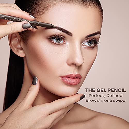 FACES CANADA Ultime Pro Eyebrow Defining Pencil - Tan 01, 1.2 g | Gel Gliding, Long Lasting Color Pay Off | Natural Looking Brows | With Spoolie Brush | Waterproof,... - Image 4