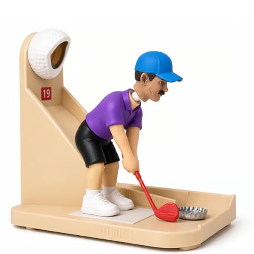 Golf Ball Themed Bottle Opener Automatic Beer Bottle Opener with Golf Swing Cap Launcher Fun Golf Gift for Men Golf Lover Novelty Bar Tool for Home Bar BBQ Man Cave Fathers Day (1PC)