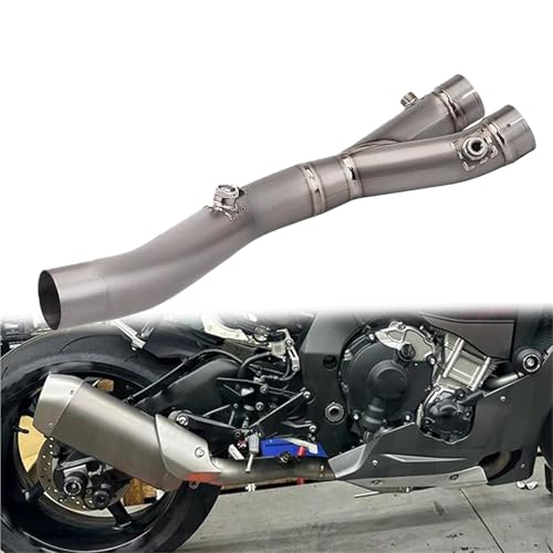 Tuyau d'échappement moto section centrale titane YAMAHA YZF-R1 2015-2024