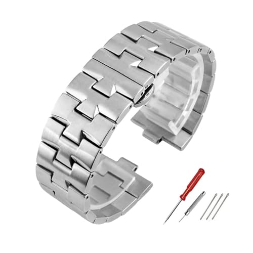 Bracelet de montre de rechange pour VC 47660 en acier argenté