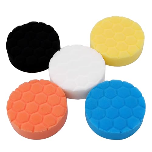 4x Lammwolle Polierscheiben 125mm - Für Auto & Scheinwerfer