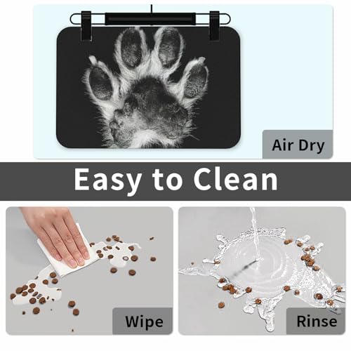 Tapis d'alimentation tapis antidérapant en caoutchouc imperméable chat - 5