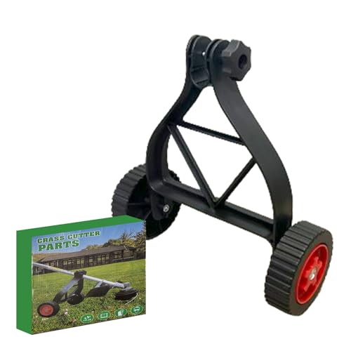 Xanadued String Trimmer Wheel Attachment Trimmer Support Wheels Weed Eater Wheels Lawn Mower Support Wheel Adjustable Weed Trimmer for Walk-Behind Brush Cutter