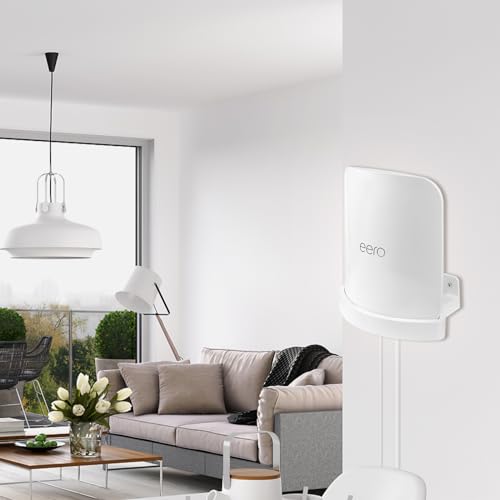 Support mural pour eero Max 7 HOLACA lot de 2 supports blancs robustes - 5