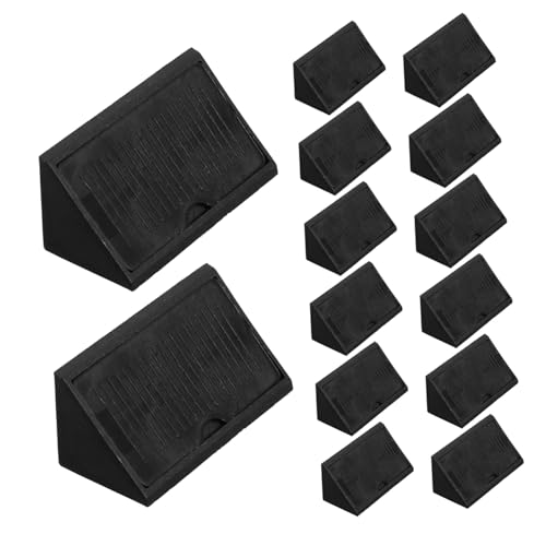 Cabilock 50pcs Corner Brackets with Sleek Cover Design for Cabinet and Furniture Assembly Plastic Right Angle Support for Wood Shelves and Countertops Elegant Aesthetic Finish