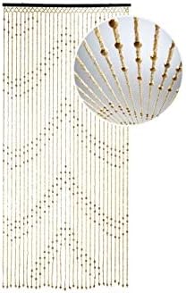 Beautiful wooden beads curtain with 31 strands 90x200 cm