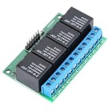 Chiffonade 4 Channel 5V Flip Flop Latch Relay Module – Bistable Self-Locking Low Pulse Trigger for MCU Development Board and Automotive Electronics