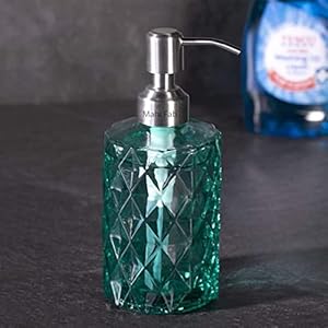 Mahi Fab Unbreakable Liquid Soap/Liquid/Shampoo/Hand wash/Sanitizer/Lotion Dispenser Bottle for Kitchen, Wash-Basin and Bathroom 350 ml Dispenser Made of Diamond Cut Glass(Pack of 1 , Multicolor), Glass Mahi Fab Unbreakable Liquid Soap/Liquid/Shampoo/Hand wash/Sanitizer/Lotion Dispenser Bottle for Kitchen, Wash-Basin and Bathroom 350 ml Dispenser Made of Diamond Cut Glass(Pack of 1 , Multicolor), Glass