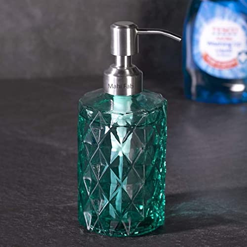 Mahi-Fab-Unbreakable-Liquid-SoapLiquidShampooHand-washSanitizerLotion-Dispenser-Bottle-for-Kitchen-Wash-Basin-and-Bathroom-350-ml-Dispenser-Made-of-Diamond-Cut-GlassPack-of-1-Multicolor-Glass Mahi Fab Unbreakable Liquid Soap/Liquid/Shampoo/Hand wash/Sanitizer/Lotion Dispenser Bottle for Kitchen, Wash-Basin and Bathroom 350 ml Dispenser Made of Diamond Cut Glass(Pack of 1 , Multicolor), Glass