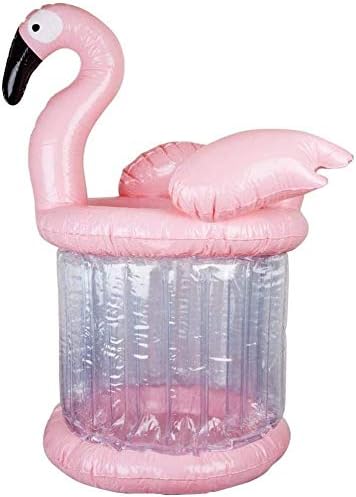 Flamingo Cooler Pool Float Inflatable Drink Holder Luau Party Beach Theme image 4