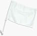 NEOPlex Solid White Car Window Flag