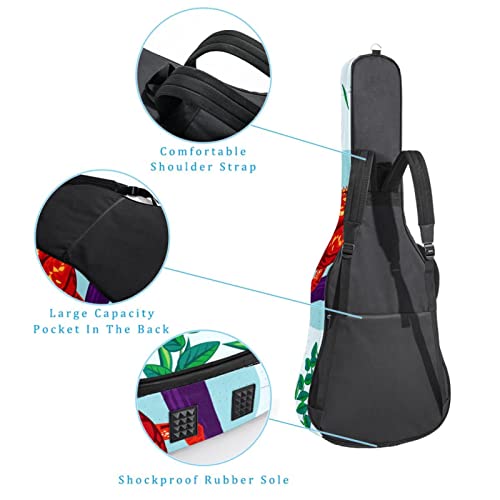 Tiger Étui de protection rembourré pour guitare classique acoustique Motif rayures, Multicolore 04, 42.9×16.9×4.7 in… - Les Beatles, Paul McCartney, John Lennon, RIngo Starr, George Harrison Tiger Étui de protection rembourré pour guitare classique acoustique Motif rayures, Multicolore 04, 42.9x16.9x4.7 in… – Image 4