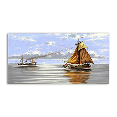 Image sur verre 140x70cm paysage marin en verre trempé haut de gamme pour salon