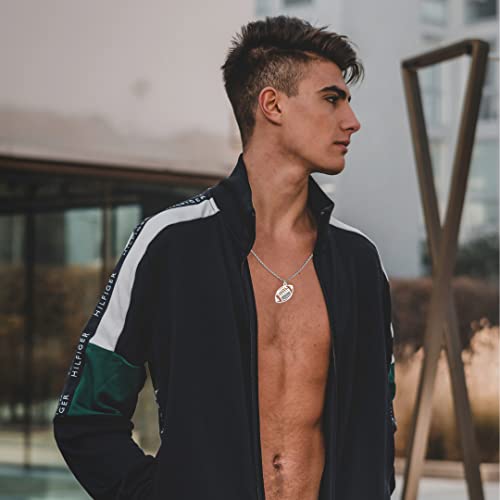 LoEnMe Jewelry Personalized Jersey Number Necklaces for Men Athletes Sport Pendant Stainless Steel Number Chain for Football Basketball Volleyball Team Inspiration Gifts2