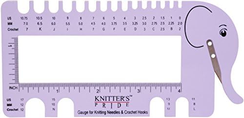 Knitter's Pride KP800224 Needle & Crochet View Sizer W/Yarn Cutte...